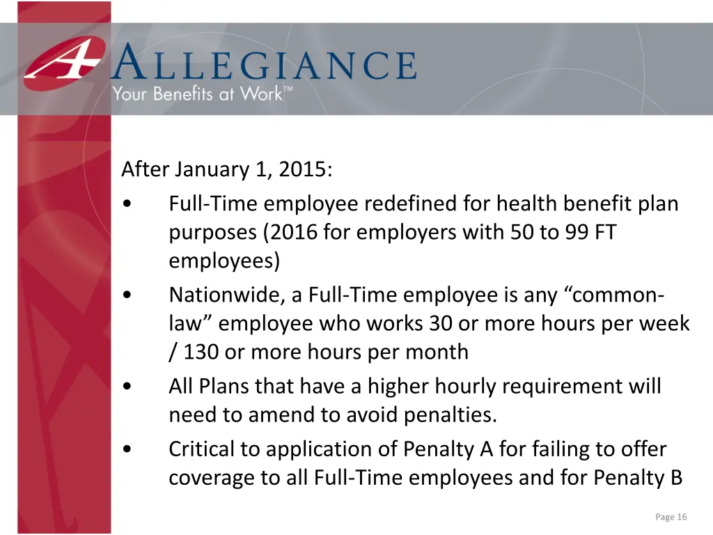 after january 1 2015 full time employee redefined