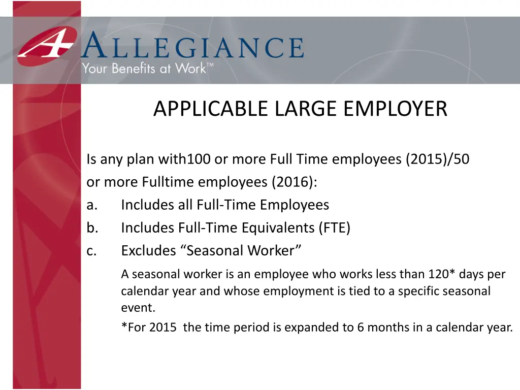 applicable large employer