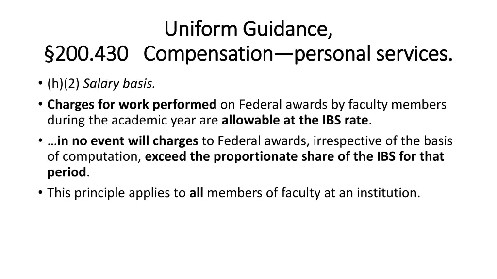 uniform guidance uniform guidance compensation 1