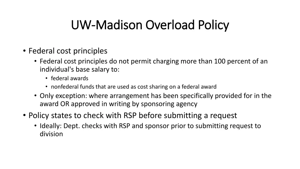 uw uw madison overload policy madison overload 1