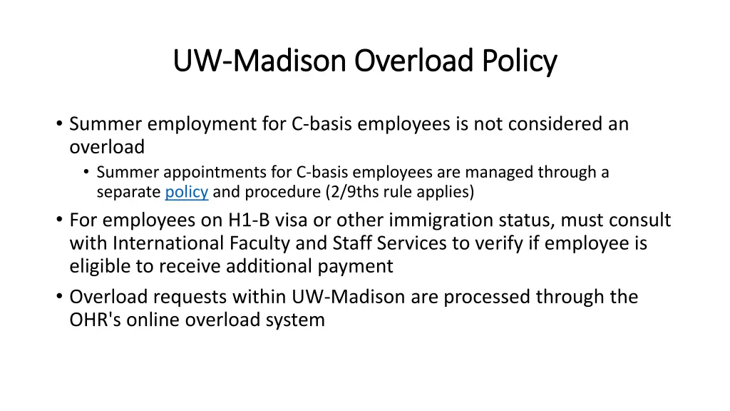 uw uw madison overload policy madison overload 3