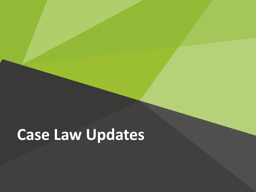 case law updates