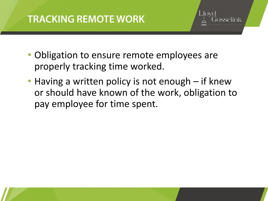 obligation to ensure remote employees