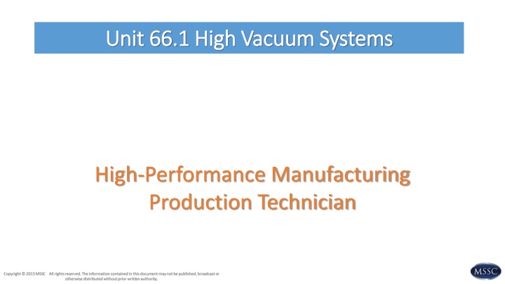 unit 66 1 unit 66 1 high vacuum systems high