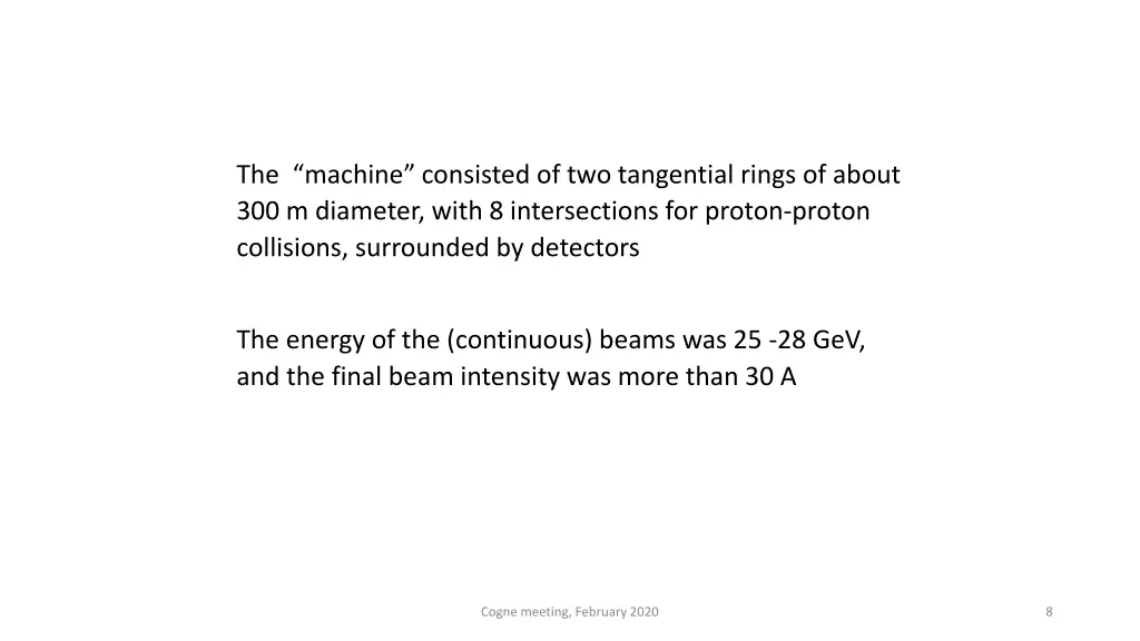 the machine consisted of two tangential rings