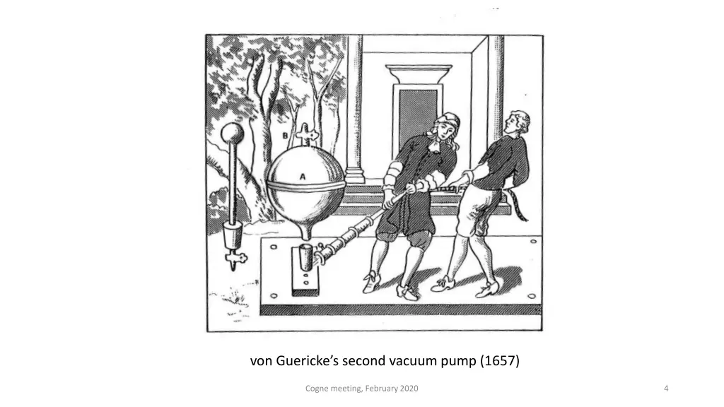 v on guericke s second vacuum pump 1657