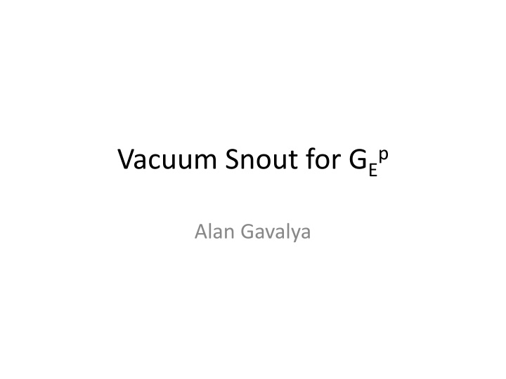 vacuum snout for g ep