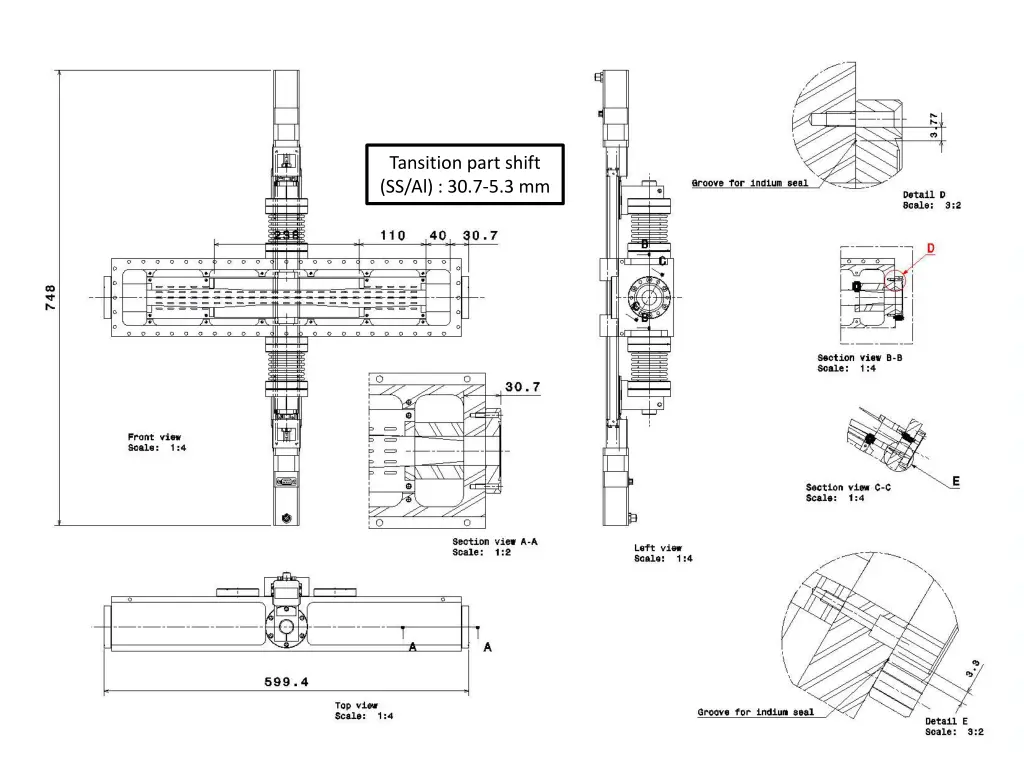 tansition part shift ss al 30 7 5 3 mm