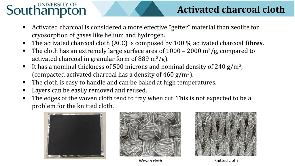 activated charcoal cloth