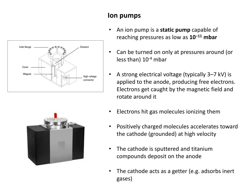 ion pumps