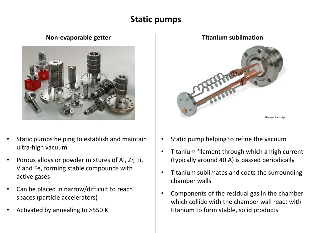 static pumps