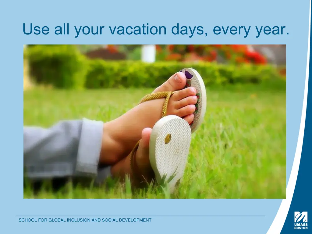 use all your vacation days every year