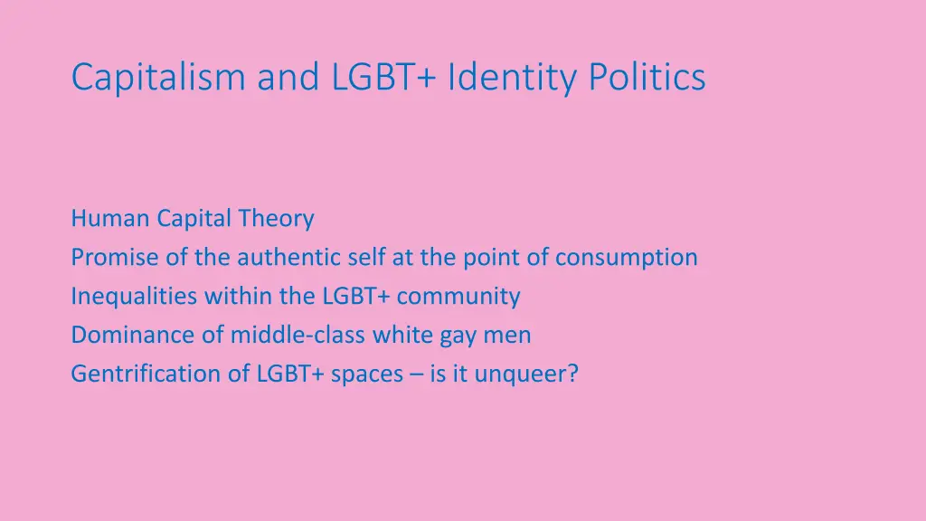 capitalism and lgbt identity politics