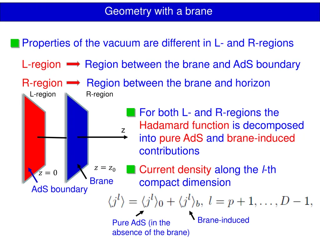 geometry with a brane 1