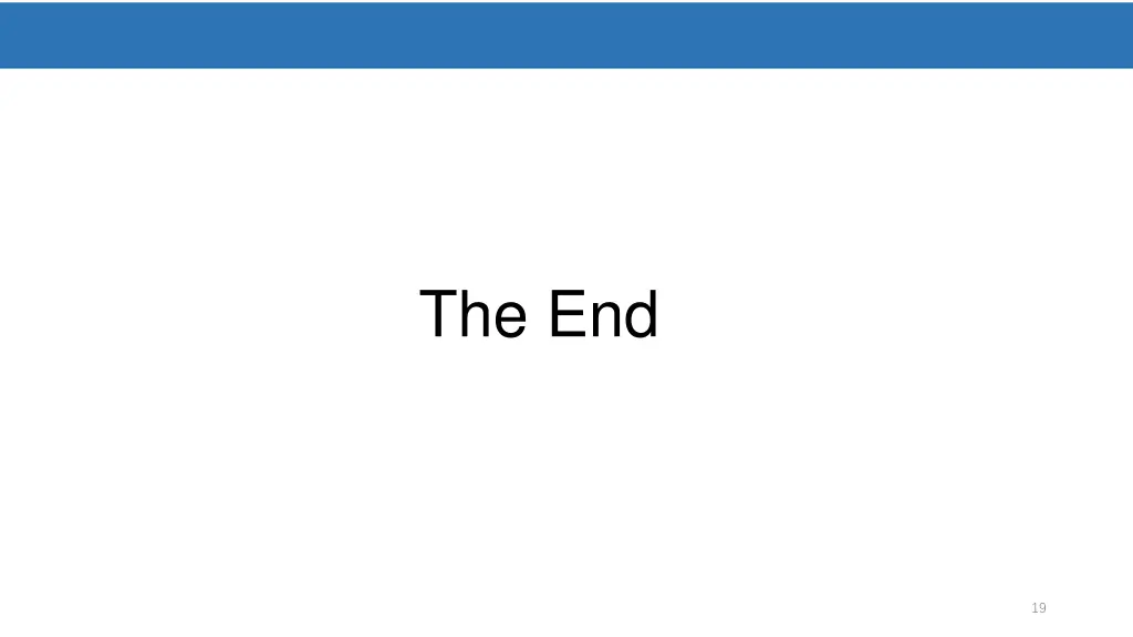 the end 1