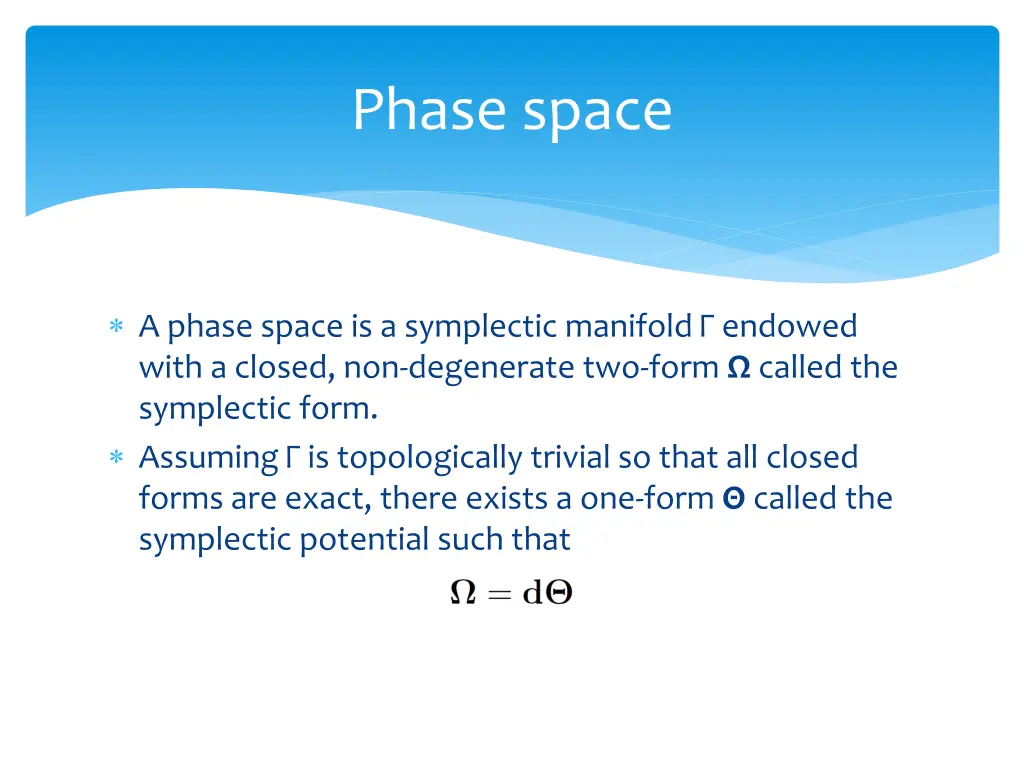 phase space