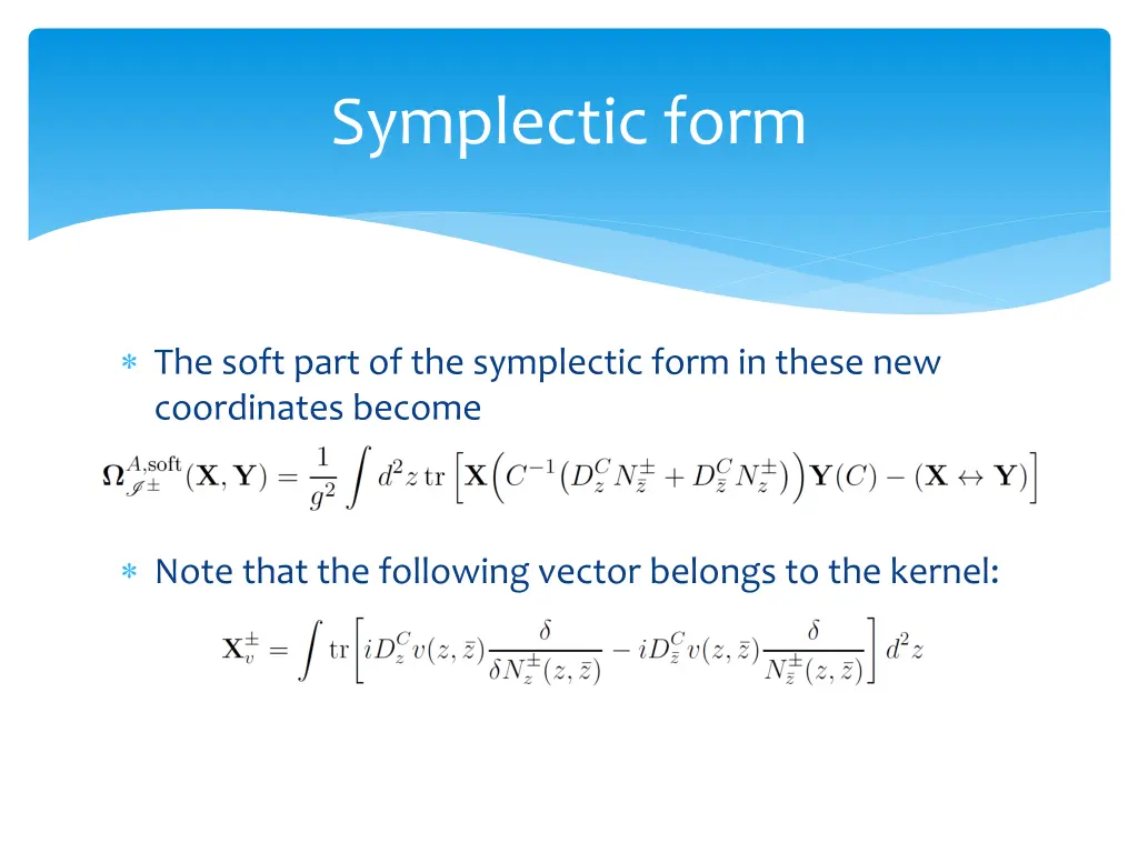 symplectic form 1