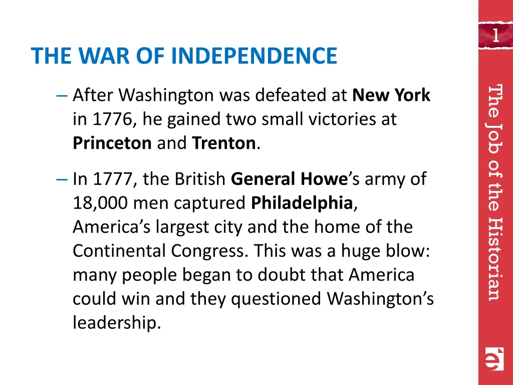 the war of independence 1