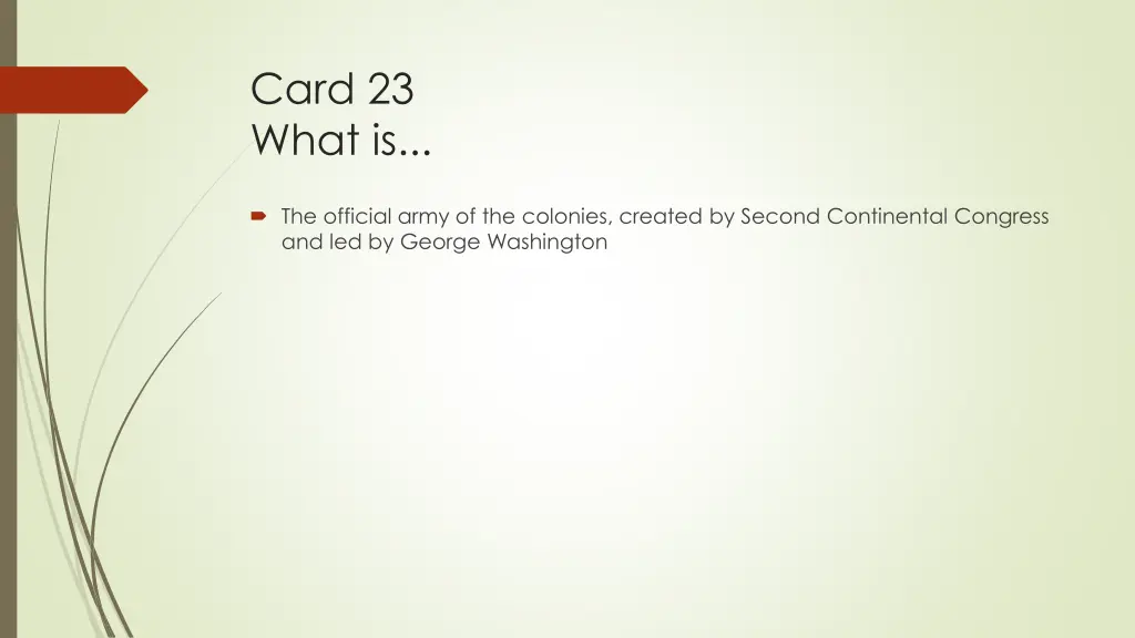 card 23 what is