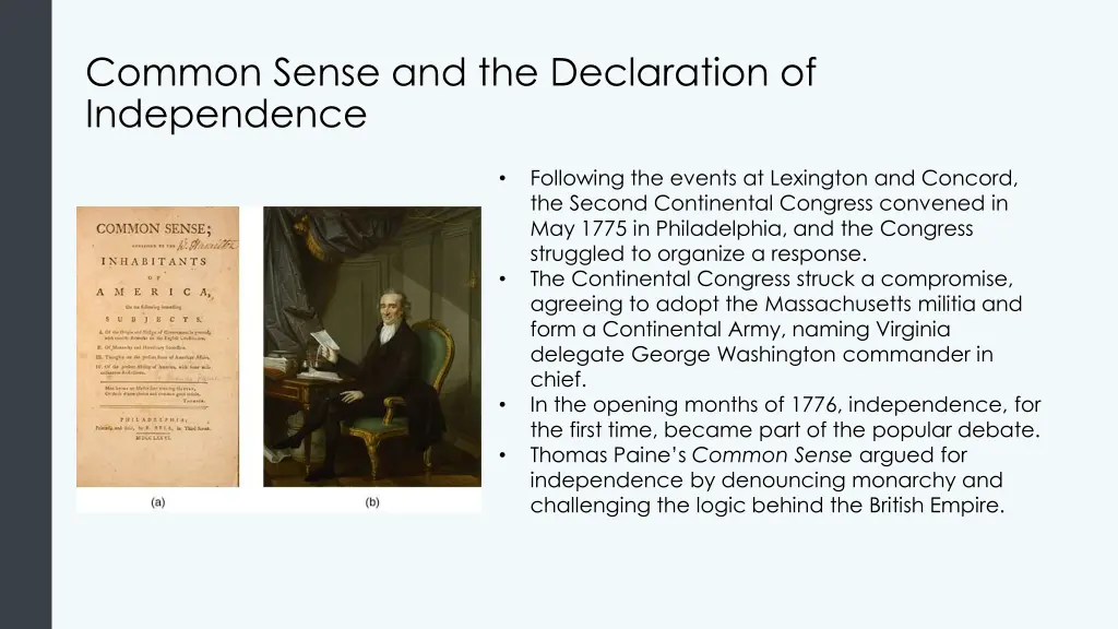 common sense and the declaration of independence