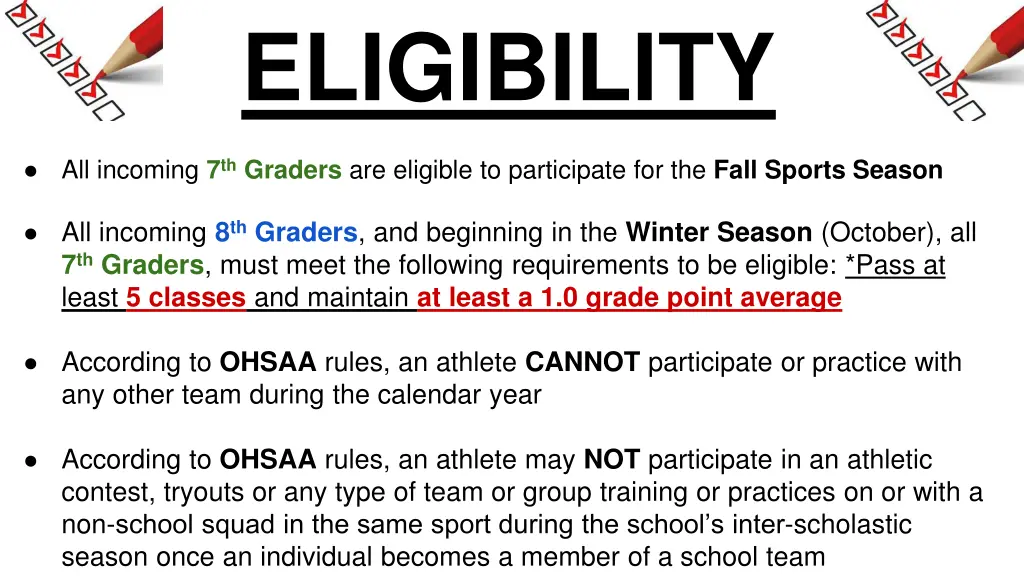 eligibility