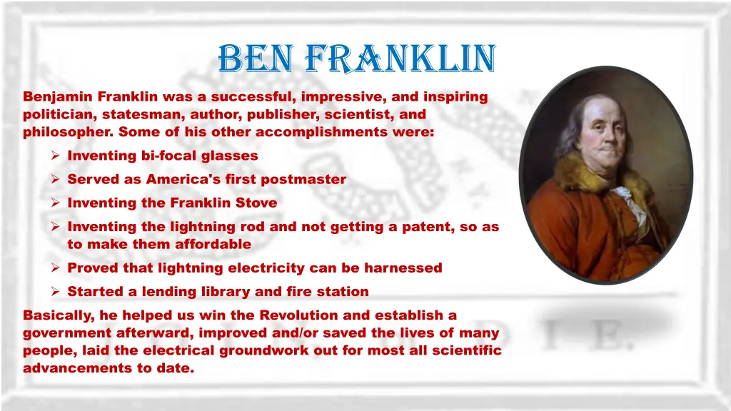 ben franklin