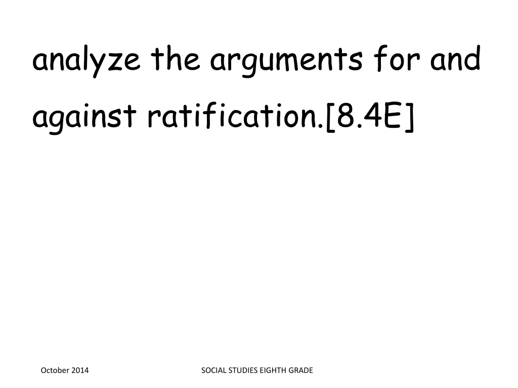 analyze the arguments for and against