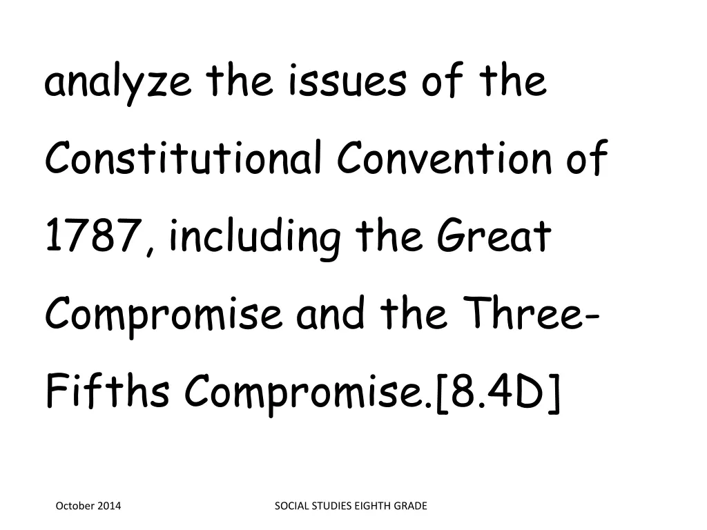 analyze the issues of the constitutional