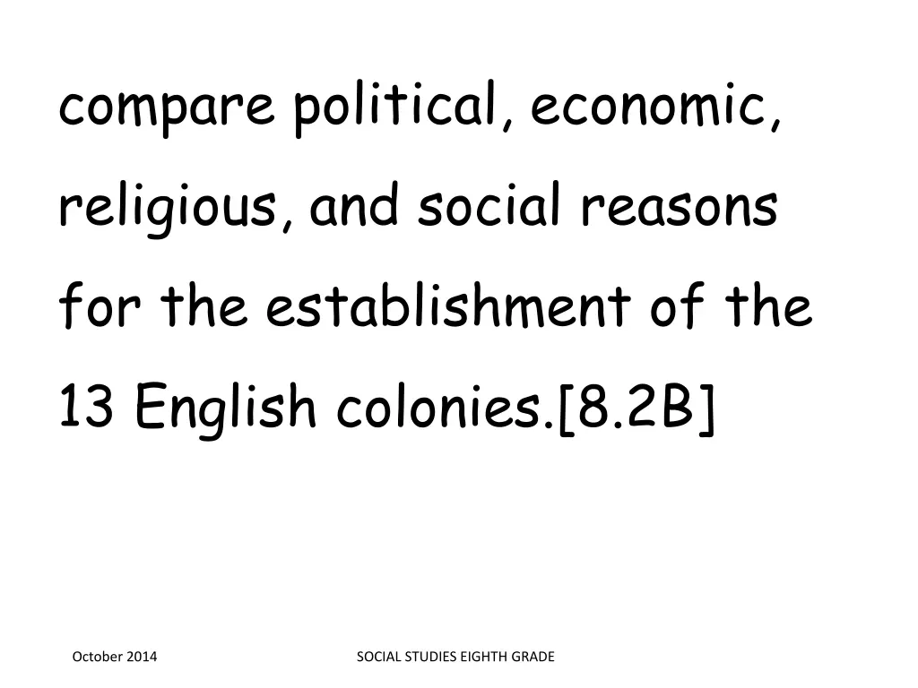 compare political economic religious and social