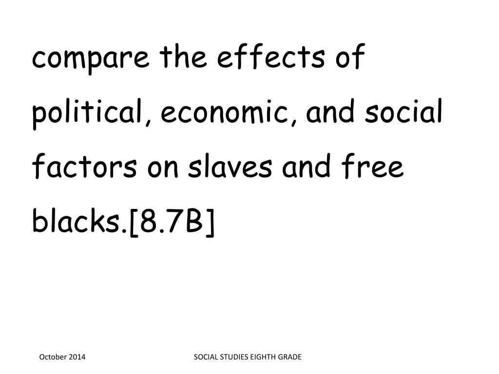 compare the effects of political economic