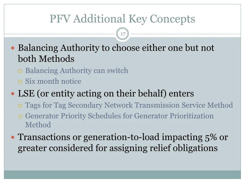 pfv additional key concepts