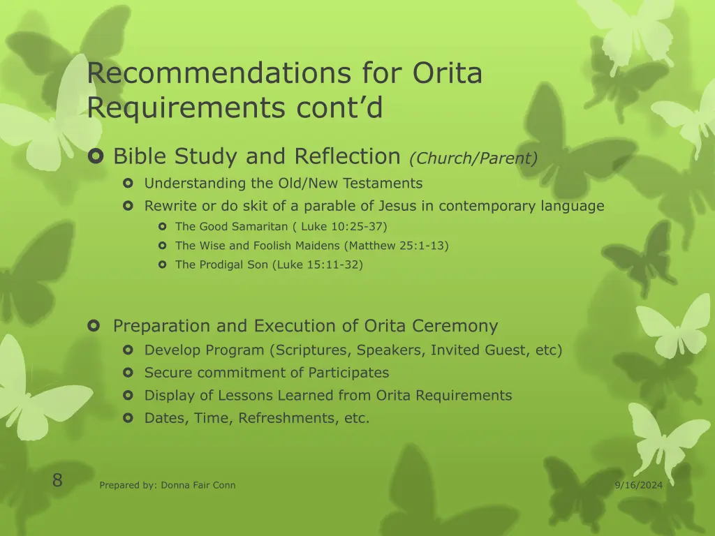 recommendations for orita requirements cont d 1