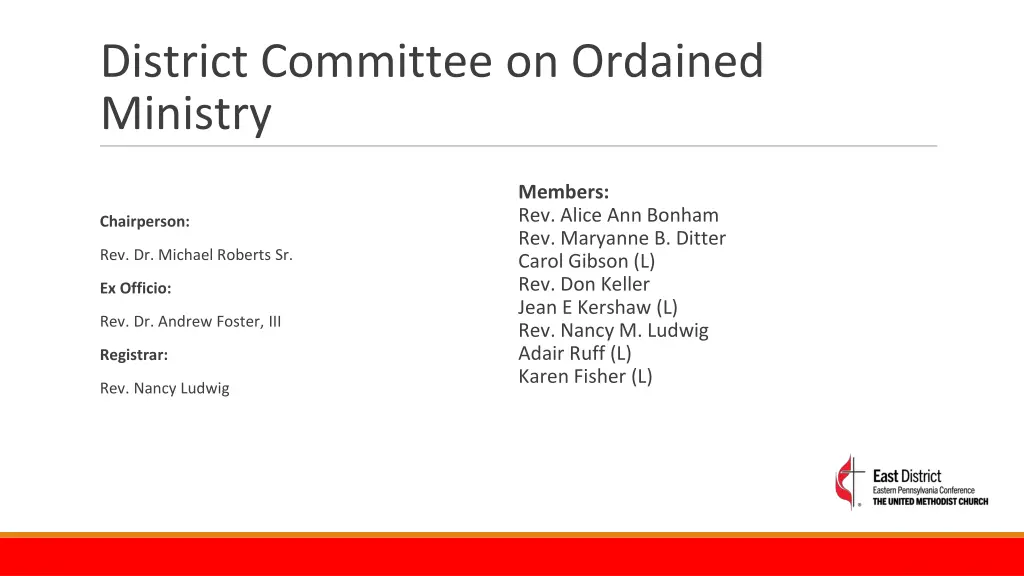 district committee on ordained ministry