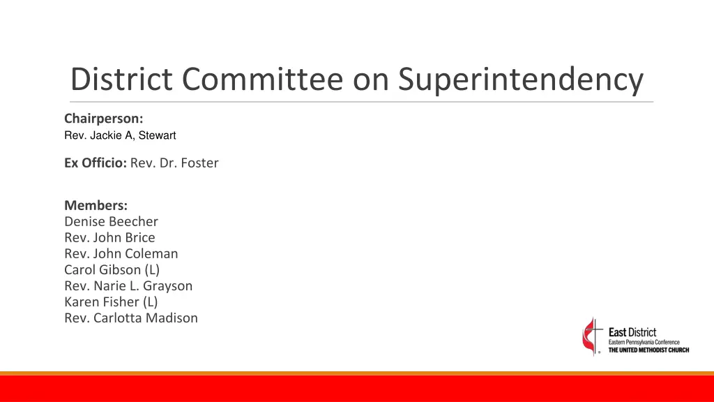 district committee on superintendency