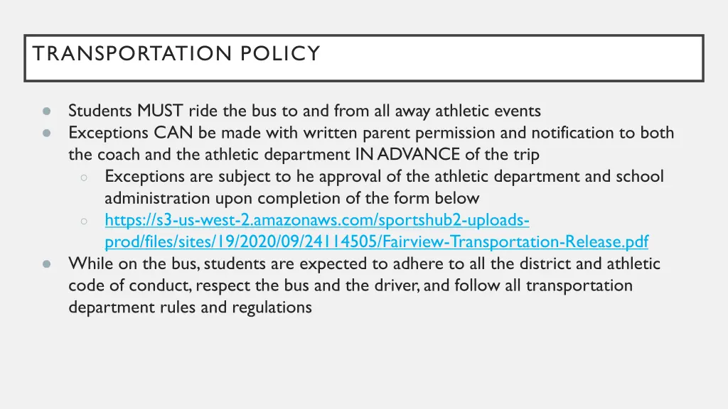 transportation policy