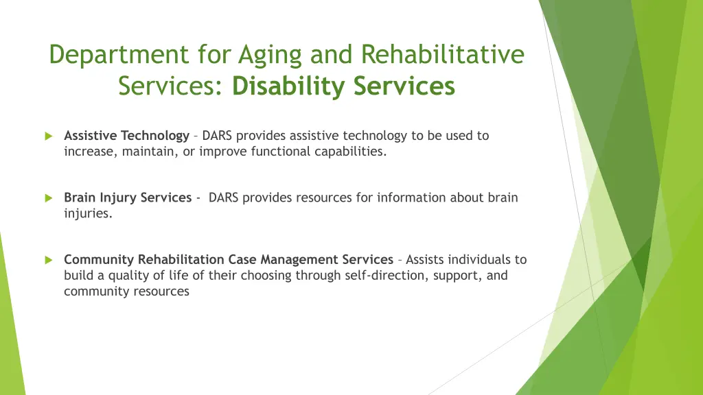 department for aging and rehabilitative services 2