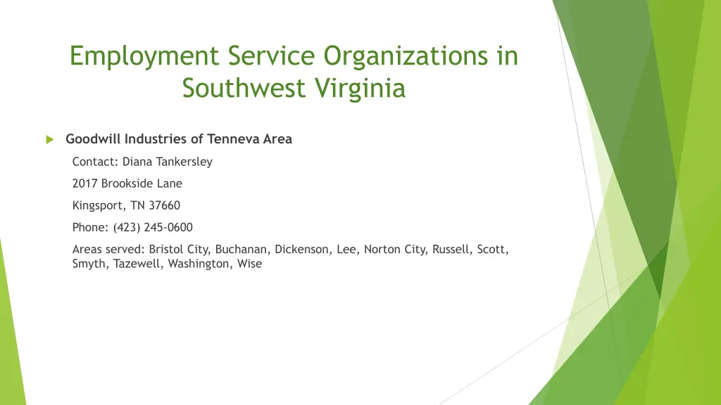 employment service organizations in southwest 3