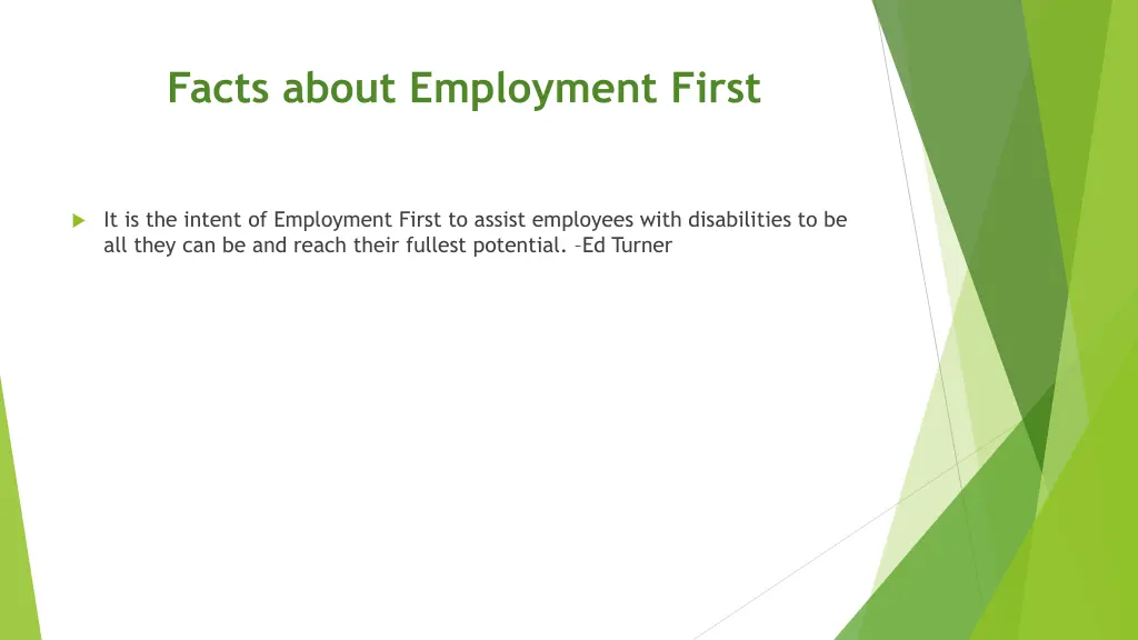 facts about employment first 3