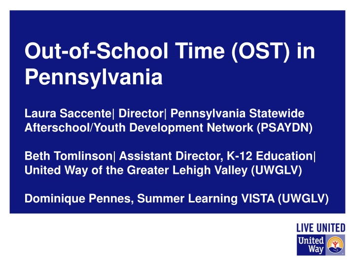 out of school time ost in pennsylvania