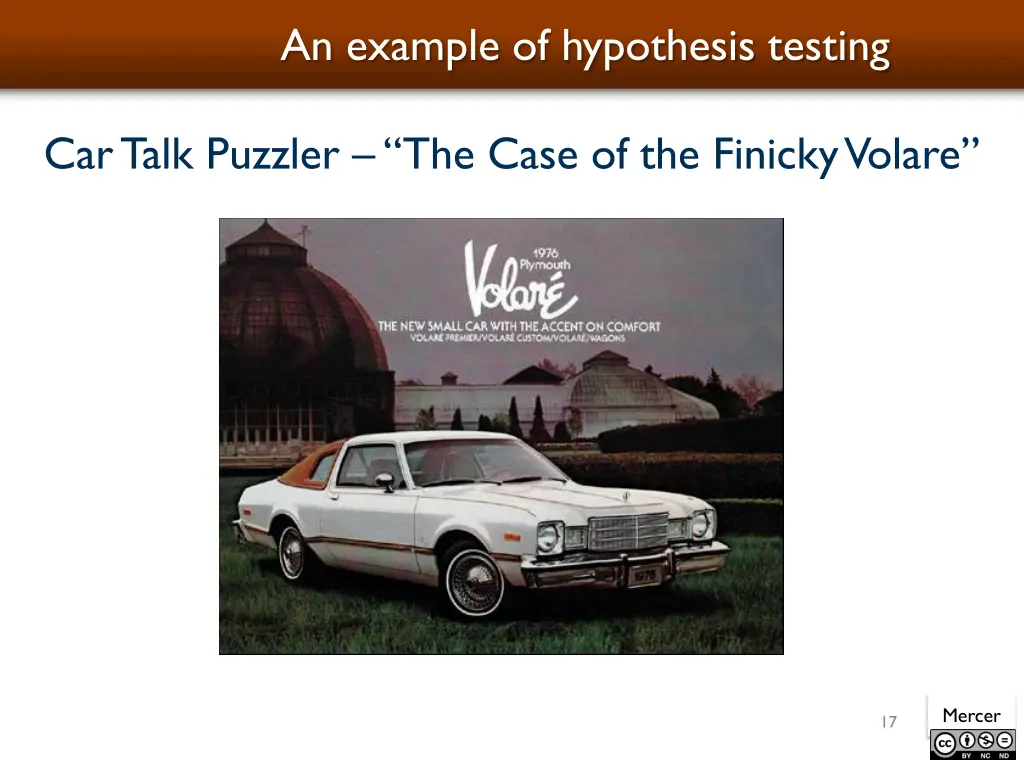 an example of hypothesis testing