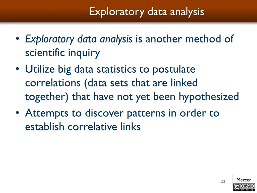 exploratory data analysis