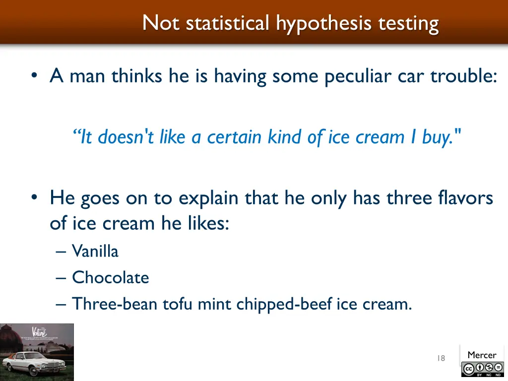 not statistical hypothesis testing