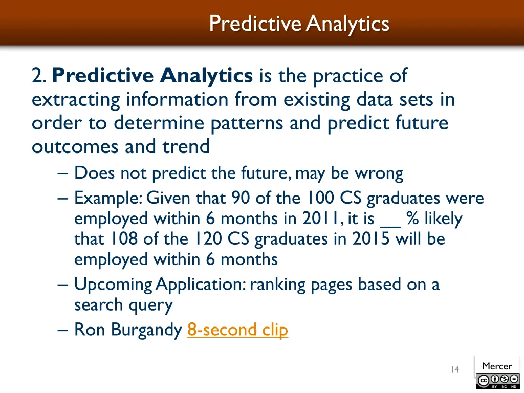 predictive analytics