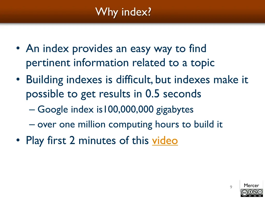 why index