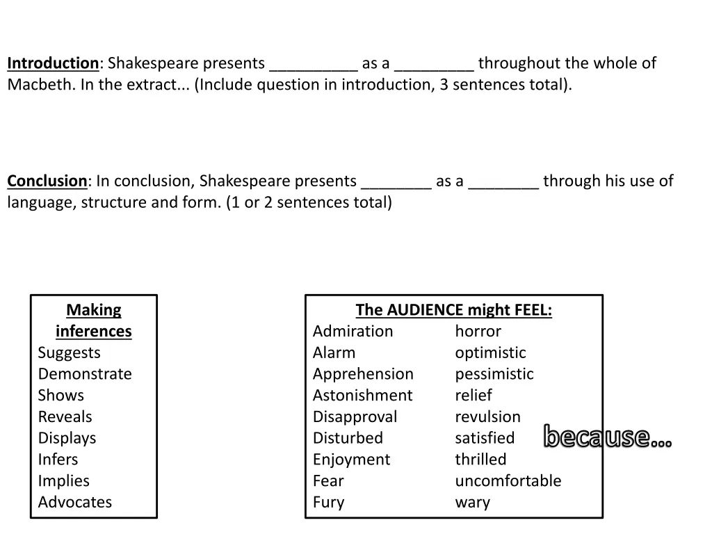 introduction shakespeare presents as a throughout