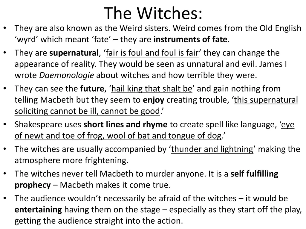 the witches