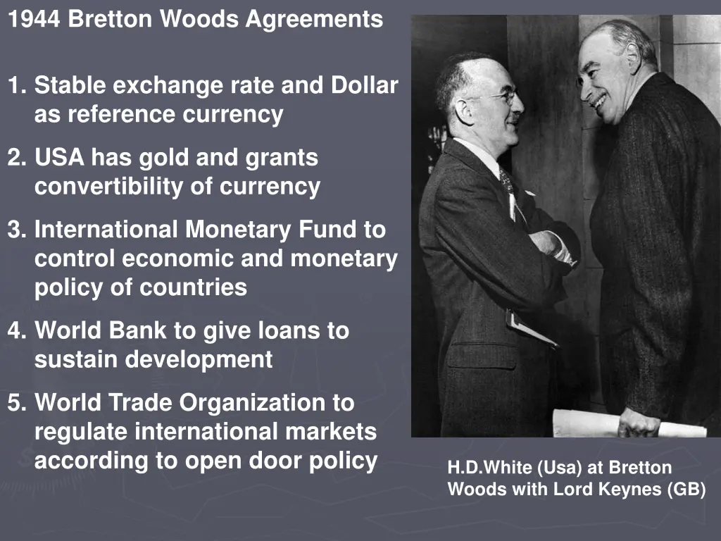 1944 bretton woods agreements