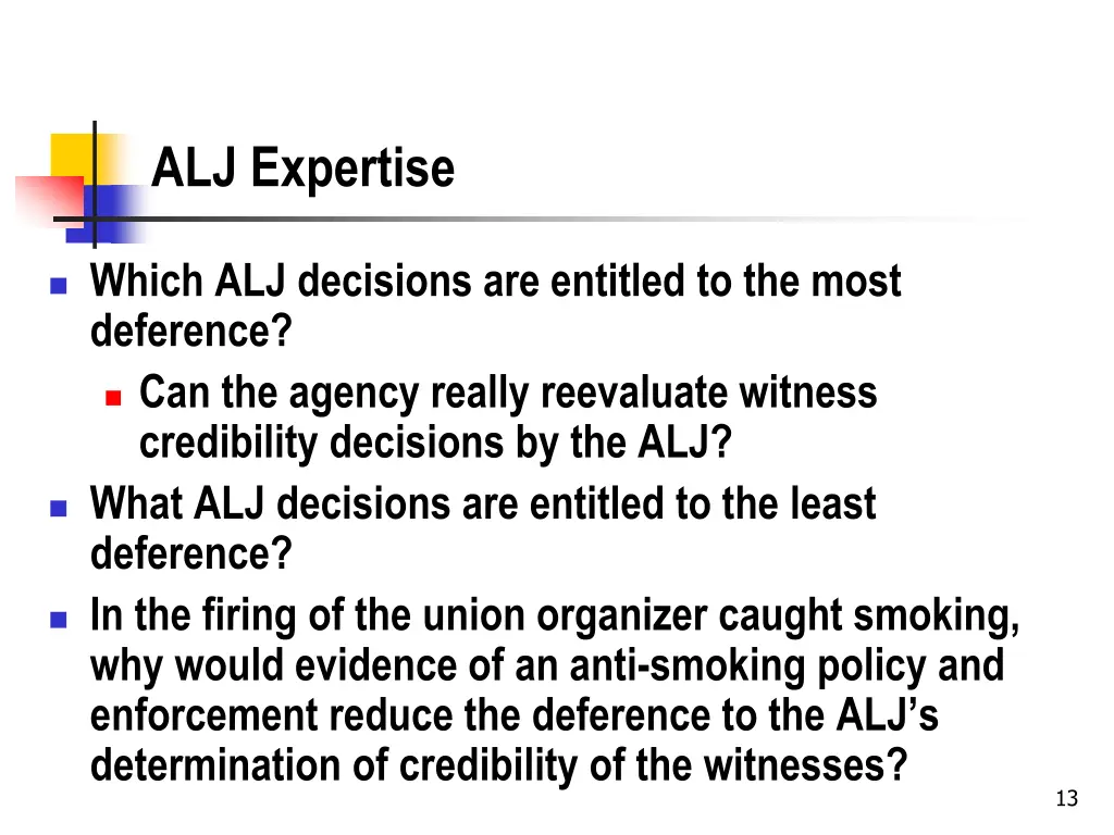 alj expertise