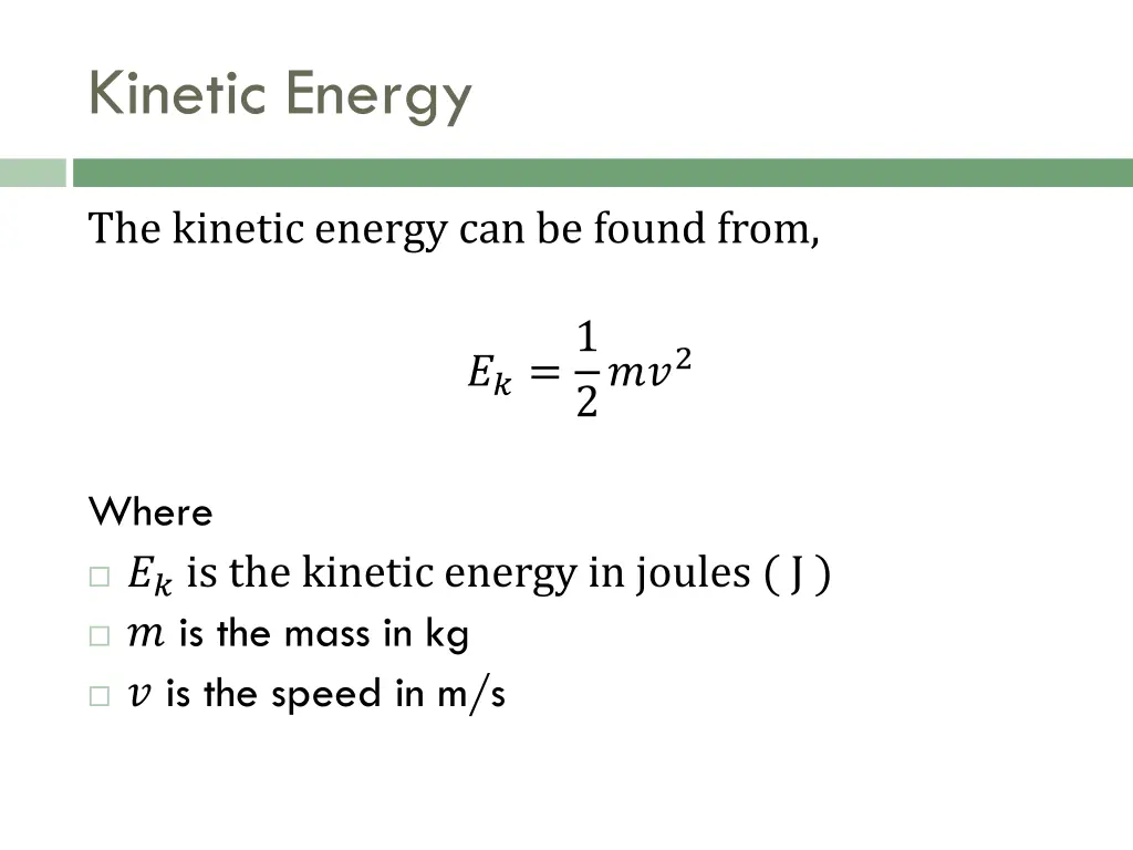 kinetic energy 2