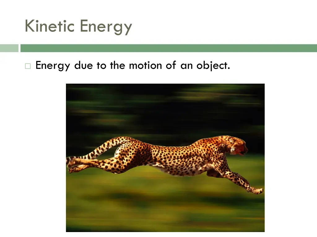 kinetic energy